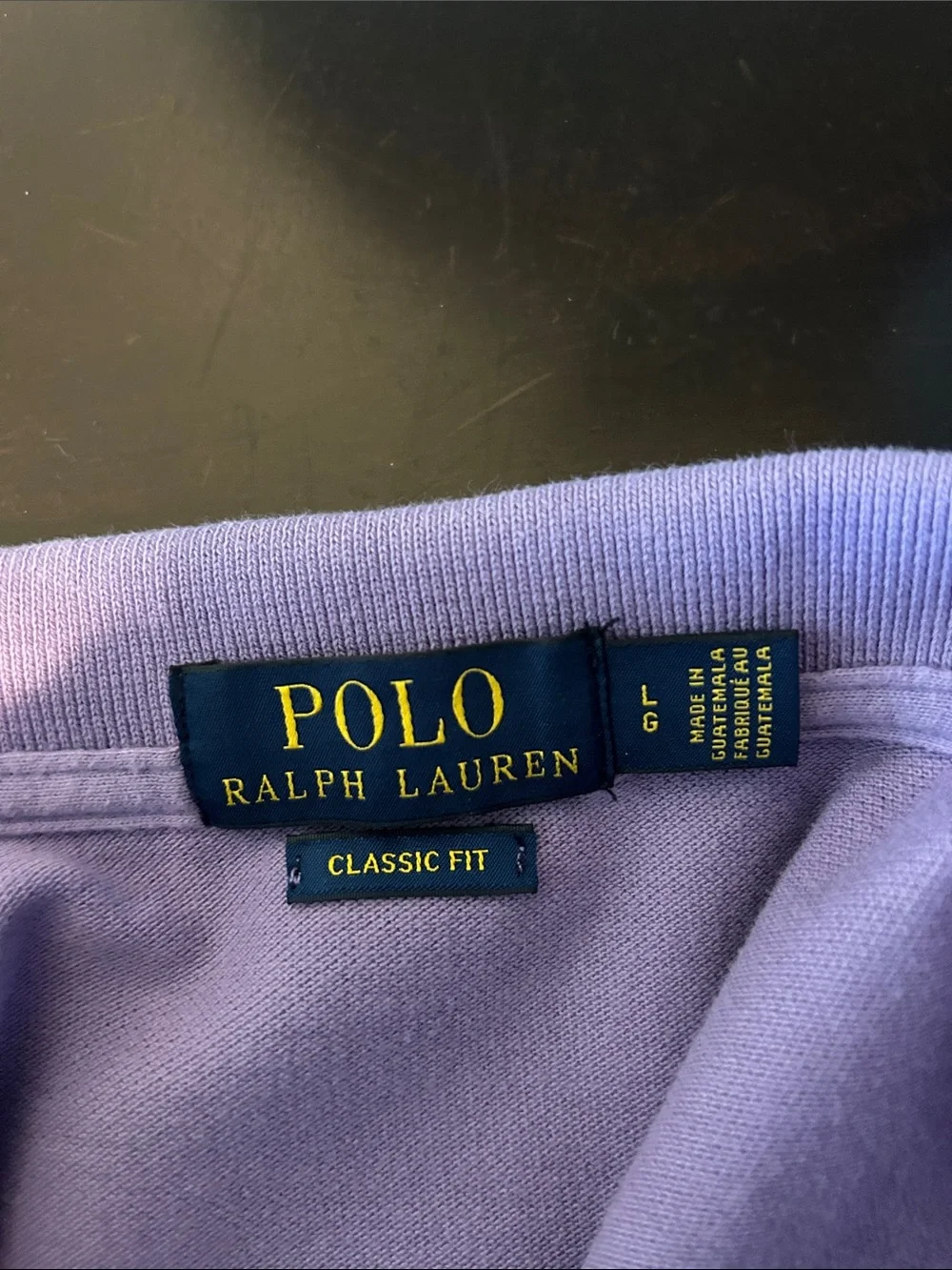 Ralph Lauren Lavender Polo Shirt with Green Pony